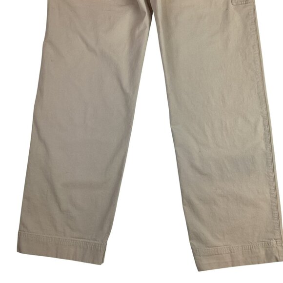 COS Womens 12 Beige High-Waisted Wide Leg Cargo Pants Cotton - Picture 6 of 7